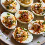 Elote Deviled Eggs: 12 Fiesta Delights