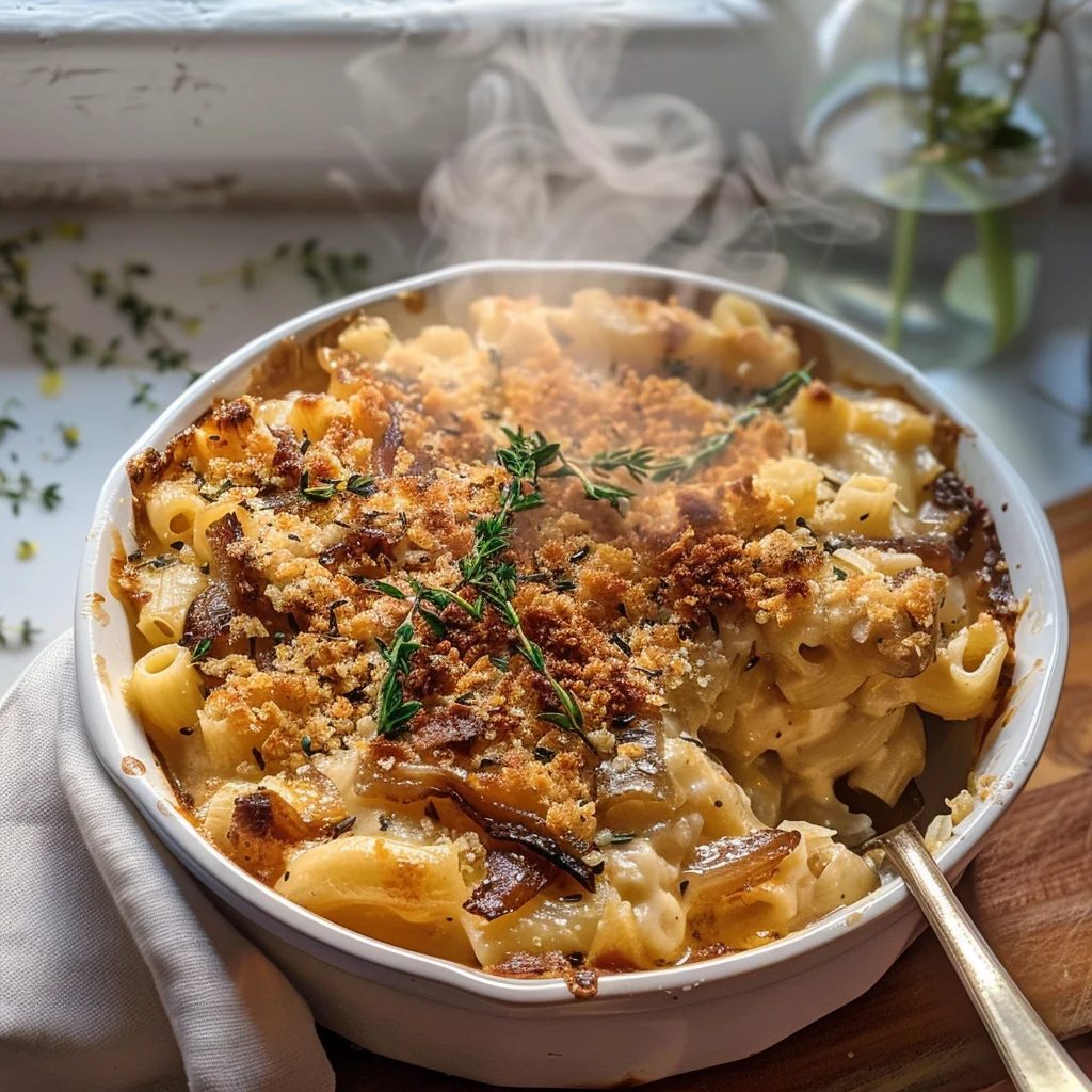 French Onion Mac and Cheese