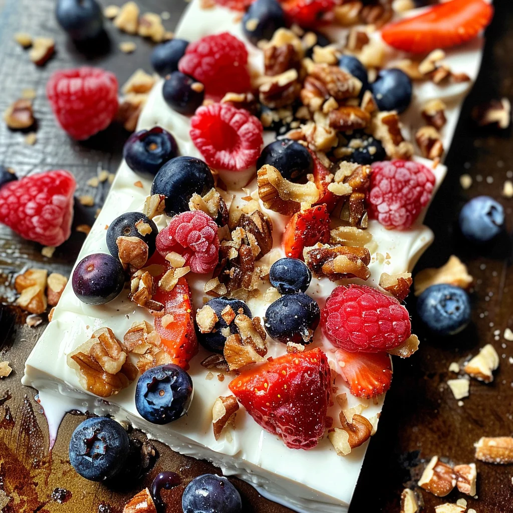 Frozen Yogurt Bark