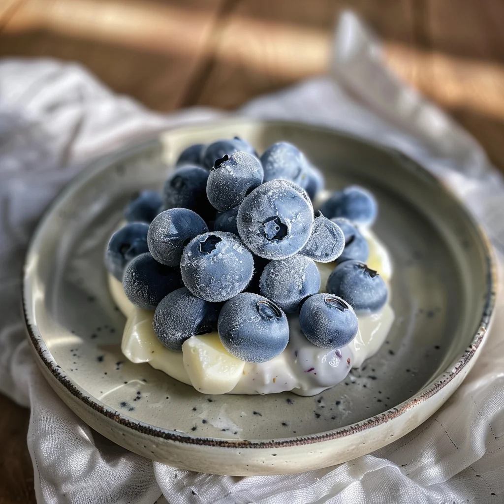 Frozen Yogurt Covered Blueberries