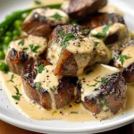 Garlic Butter Steak Bites with Parmesan Cream Sauce: A Flavorful, Easy Recipe
