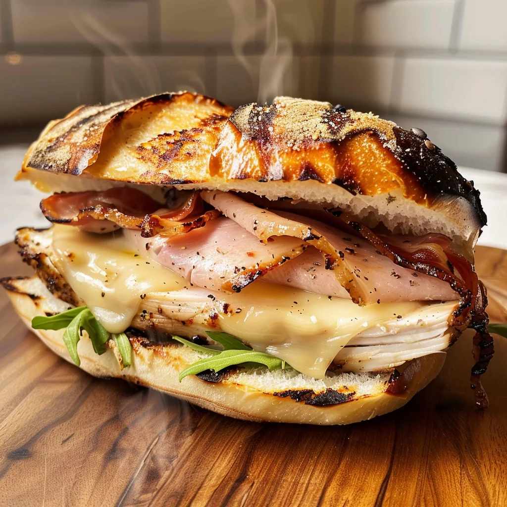 Grilled Chicken Cordon Bleu Sandwich