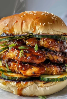 Grilled Korean BBQ Chicken Sandwich