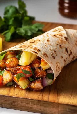 Hawaiian BBQ Chicken Wraps