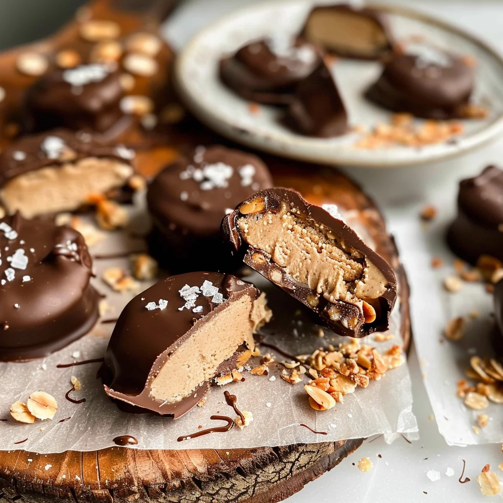 High Protein Frozen Peanut Butter Greek Yogurt Bites