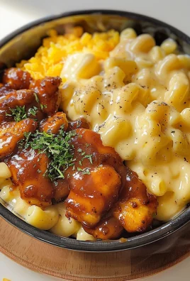 High Protein Honey BBQ Chicken Mac & Cheese