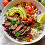 High Protein Steak Fajita Bowl