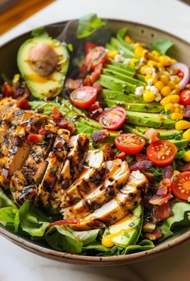 Honey Mustard Chicken Salad with Avocado, Bacon & Goat Cheese