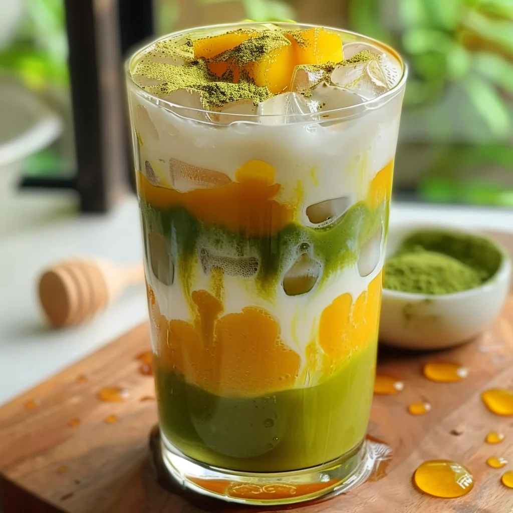 Iced Mango Matcha Latte Recipe for a Refreshing Summer Drink