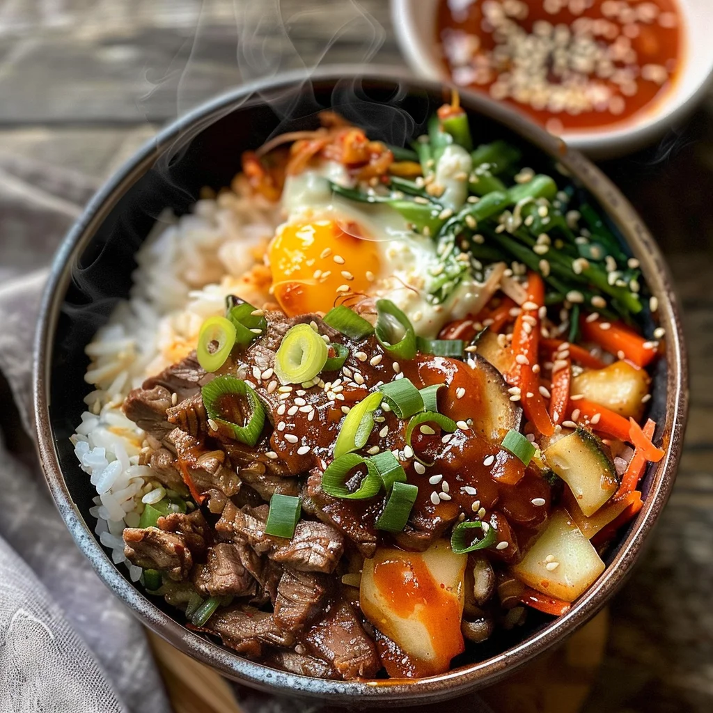Korean BBQ Steak Rice Bowls with Spicy Cream Sauce: An Incredible Ultimate Recipe