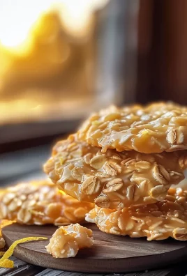 Lemon Oatmeal No-Bake Cookies