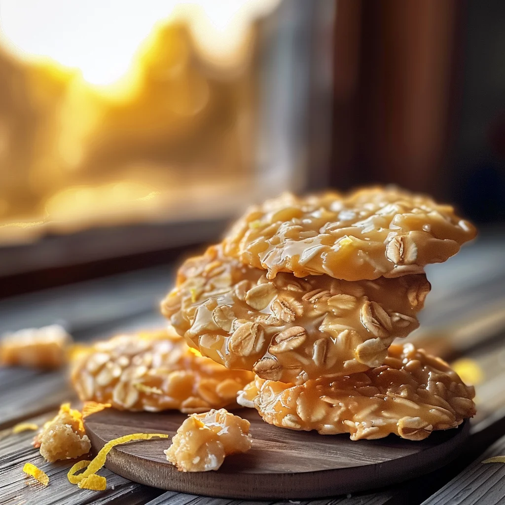 Lemon Oatmeal No-Bake Cookies