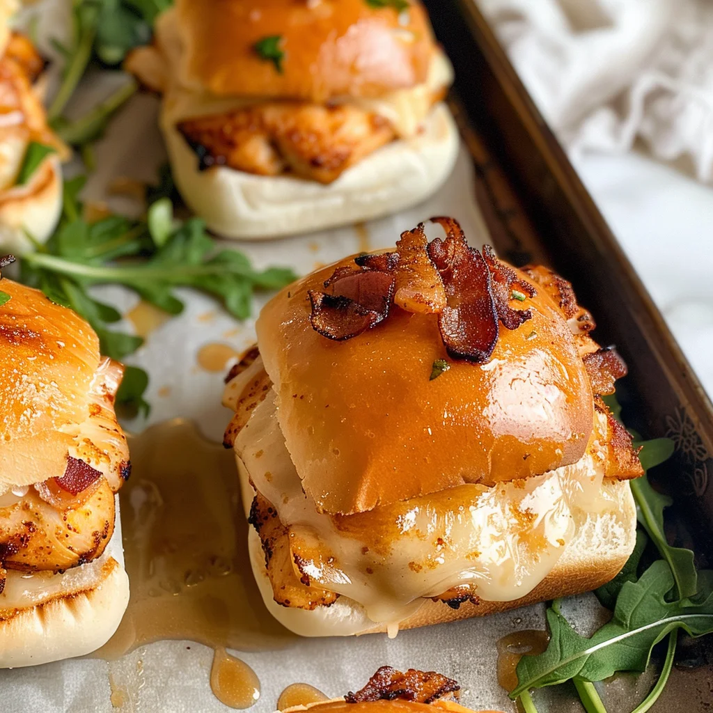 Maple Chicken Bacon Sliders