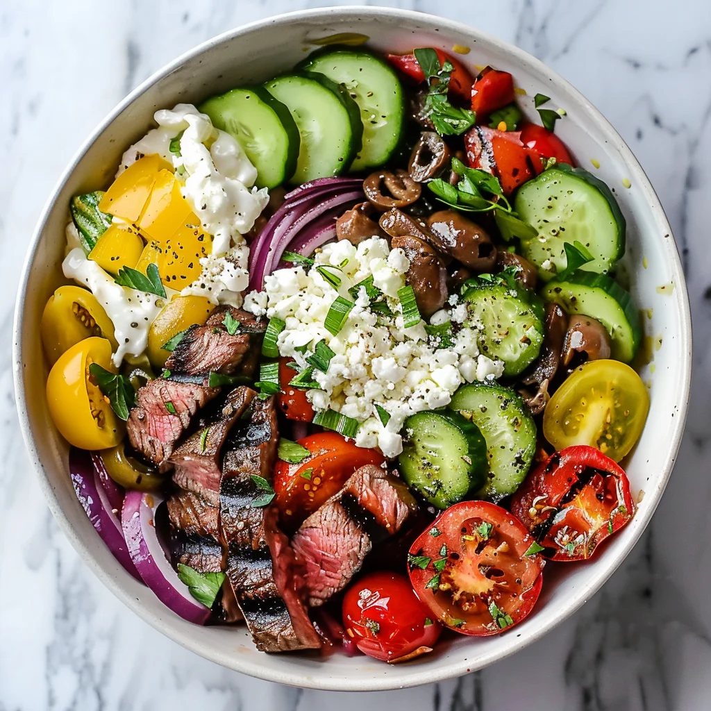 Mediterranean Steak Bowl Recipe