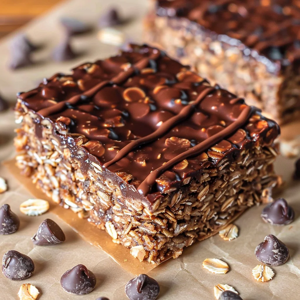 No Bake Chocolate Oatmeal Bars