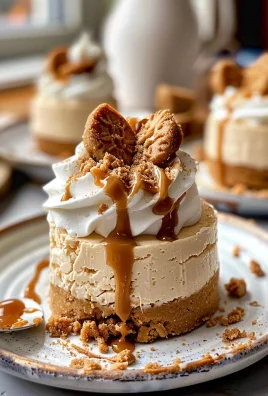No Bake Mini Biscoff Cheesecakes