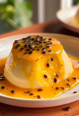 Passion Fruit Panna Cotta (no gelatin)