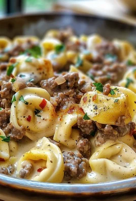 Philly Cheesesteak Tortellini Pasta
