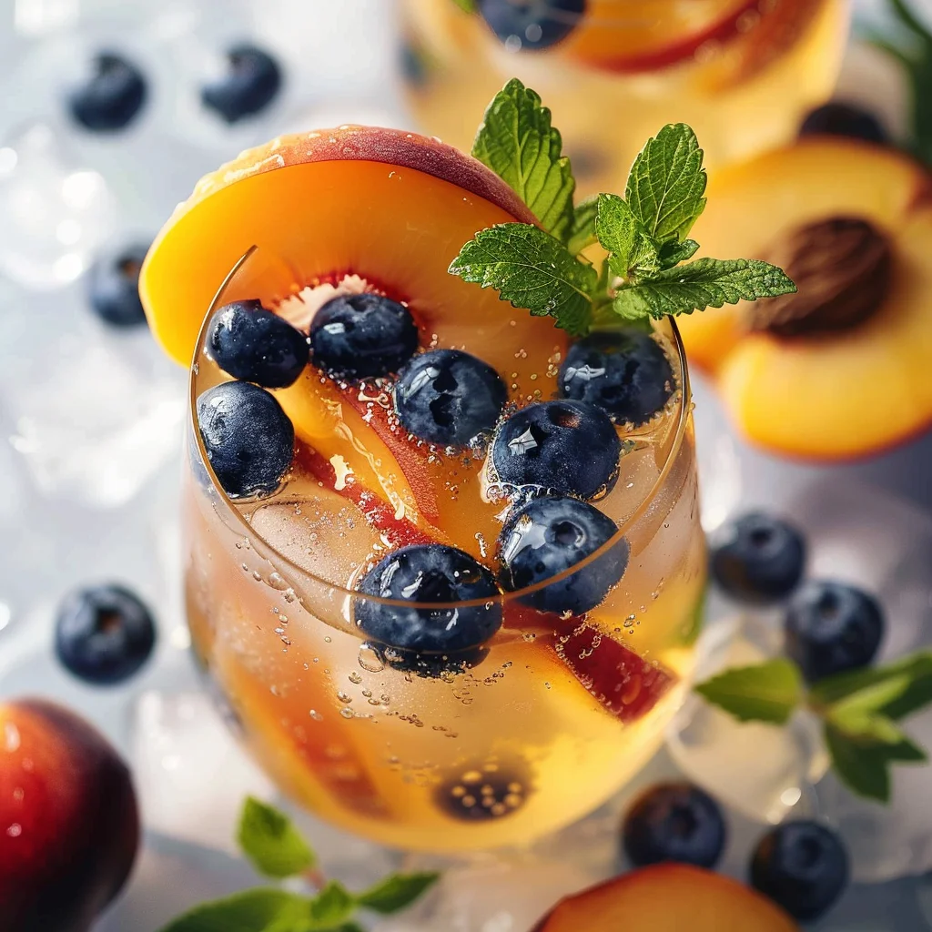 Refreshing Peach Sangria