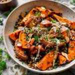 Roasted Sweet Potato Salad with Lentils