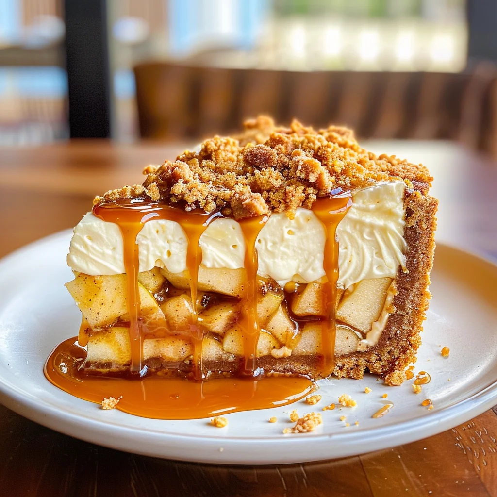 Salted Caramel Apple Pie Cheesecake Recipe