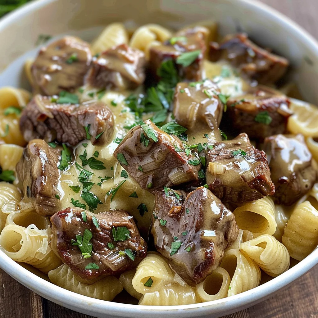 Savory Steak Bites & Pasta