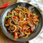 Sizzling Chinese Pepper Steak with Onions