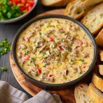 Slow Cooker Philly Cheesesteak Dip