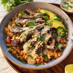 Steak Queso Rice