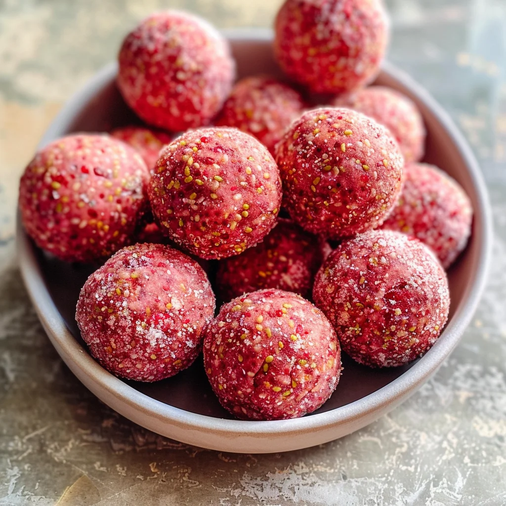 Strawberry Cheesecake Protein Balls