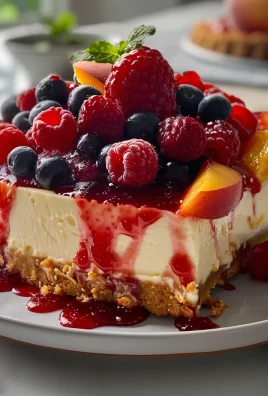 Summer Berry and Peach Cheesecake: A Refreshing Delight for Every Occasion