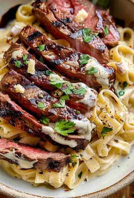 The Best Creamy Steak Pasta Alfredo Recipe