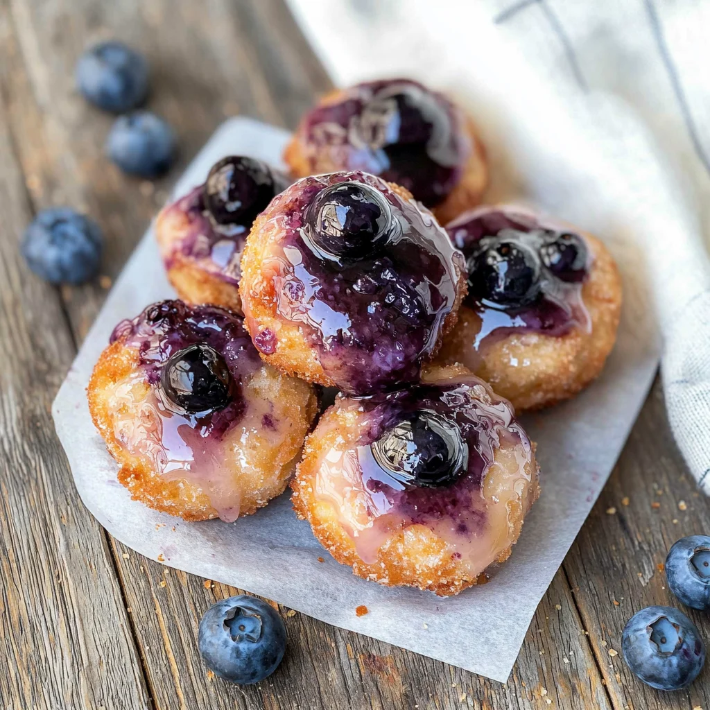 Baked Blueberry Fritter Bites
