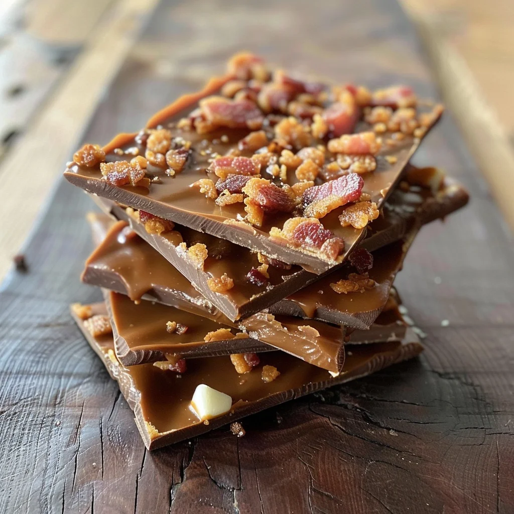 Chocolate, Caramel, Marshmallow, Whiskey & Bacon Bark