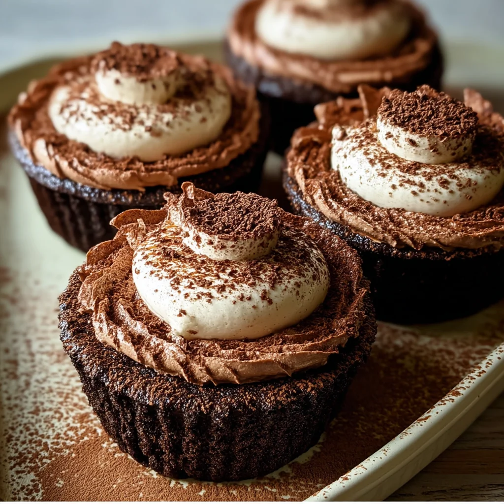 Chocolate Tiramisu Cupcakes