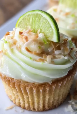 Coconut Cupcakes with Lime Buttercream Frosting