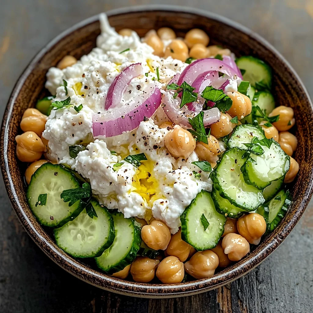 Cottage Cheese and Chickpea Salad: A Refreshing and Protein-Packed Delight