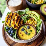 Creamy Citrus Dressing + Grilled Pineapple Salad