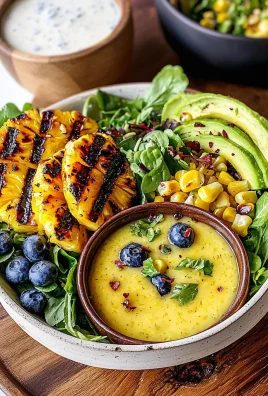 Creamy Citrus Dressing + Grilled Pineapple Salad