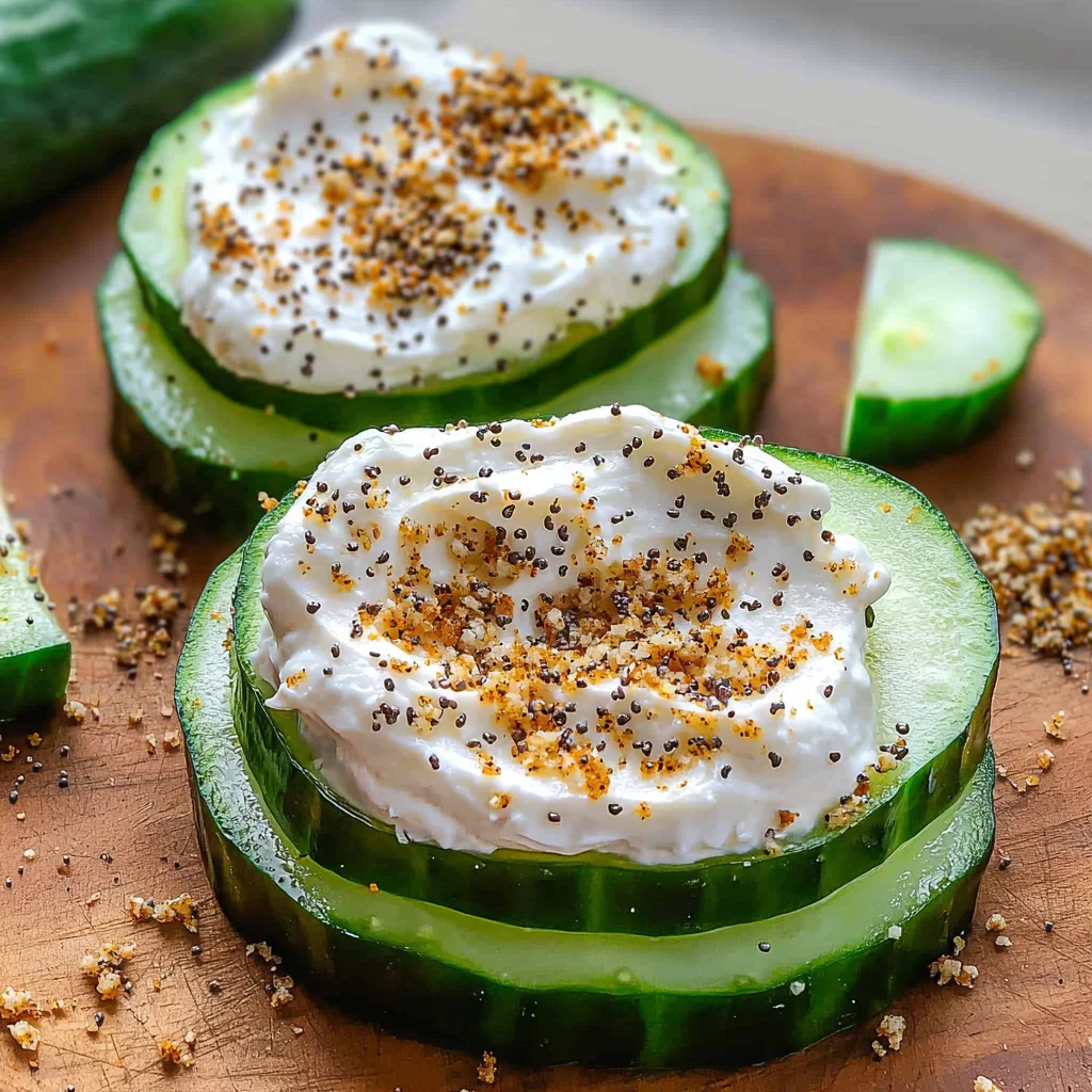 Everything Bagel Cucumber Bites