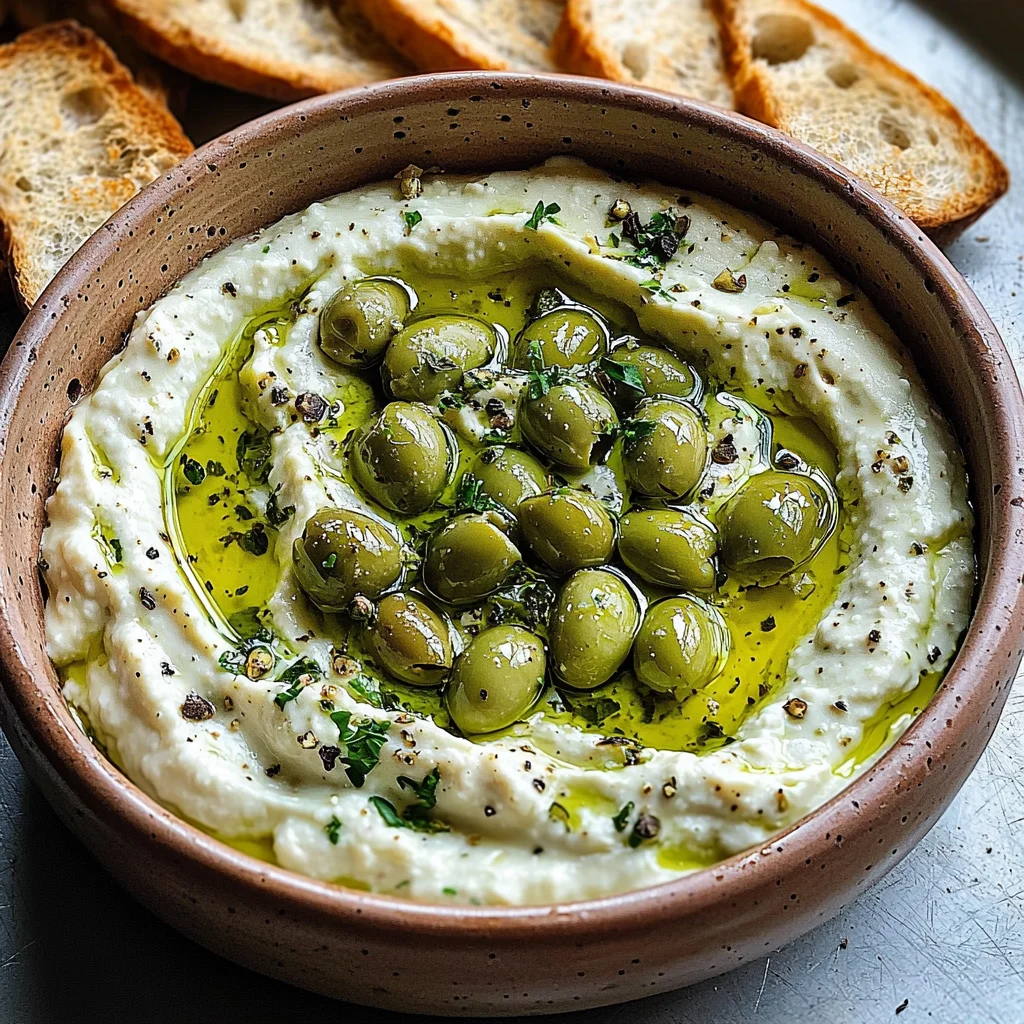 Green Olive and Feta Cheese Dip