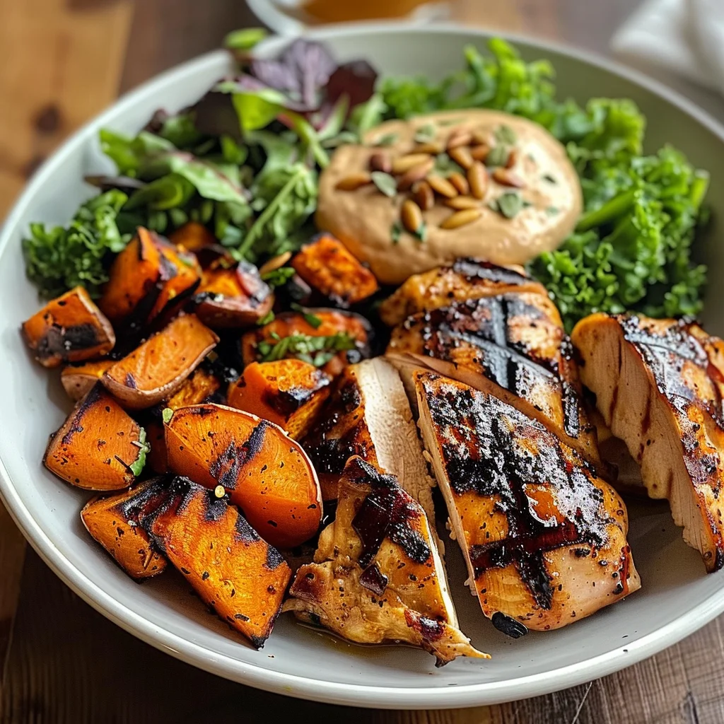 Grilled Chicken & Sweet Potato Bowl