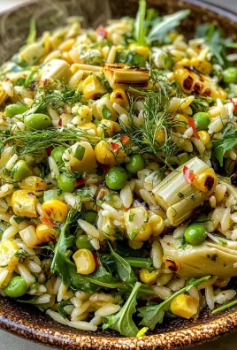 Grilled Corn Orzo Salad with Scallion Dill Dressing