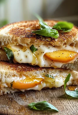 Honey Peach & White Cheddar Grilled Cheese