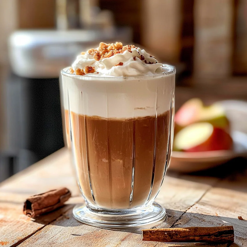 Iced Apple Crisp Nondairy Cream Chai Latte