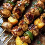 Jalapeno Peach Chicken Skewers