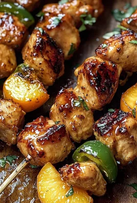 Jalapeno Peach Chicken Skewers
