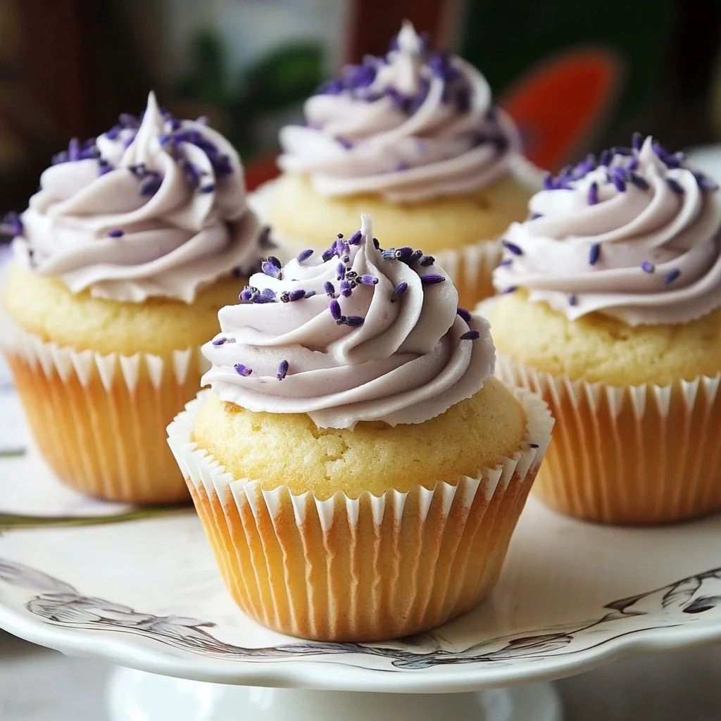 Lavender Earl Grey Tea Cupcakes