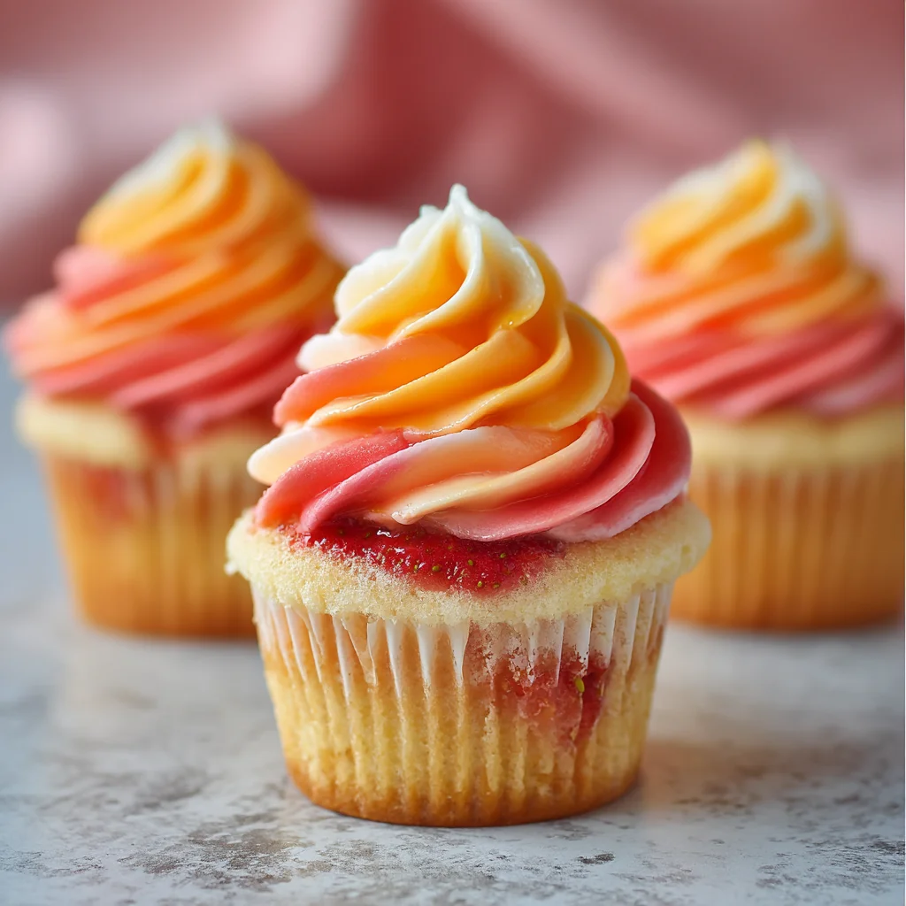 Mango Strawberry Sunset Cupcakes: A Delightful Recipe!