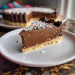 Mint Chocolate Tart (Paleo, Vegan, No Bake)